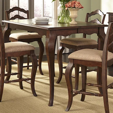 Transitional Gathering Height Table